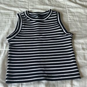 Athletic striped tank top